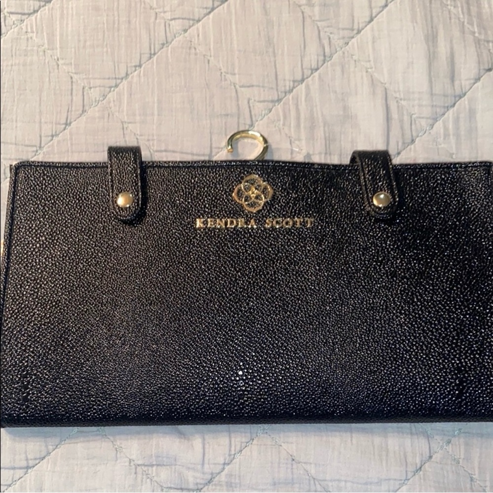 Kendra Scott The Jet Set Black Travel Jewelry Organizer Bag